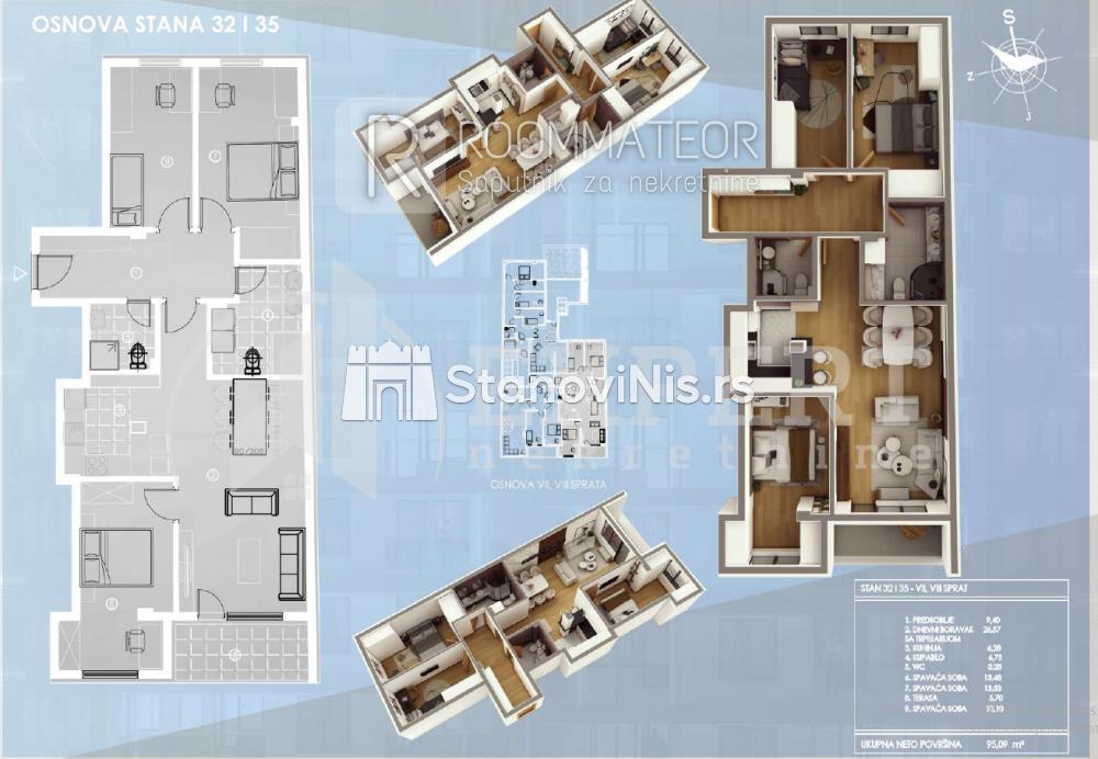 Slika 1 - Stan u zgradi, novogradnja, etažno grejanje, oglas ID p-09765