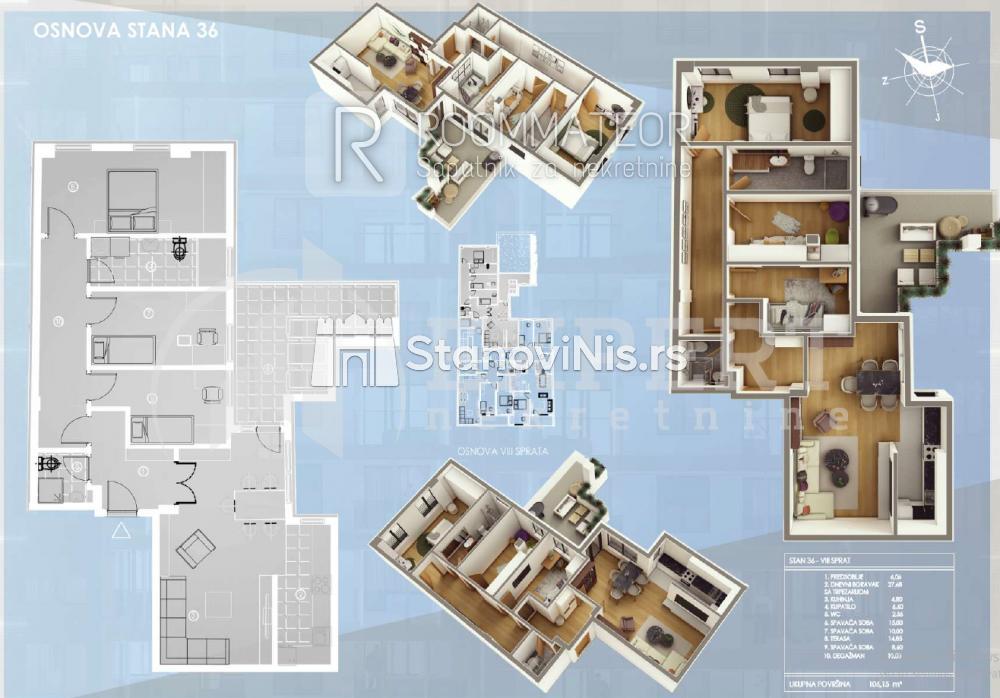 Slika 1 - Stan u zgradi, novogradnja, etažno grejanje, oglas ID p-09772