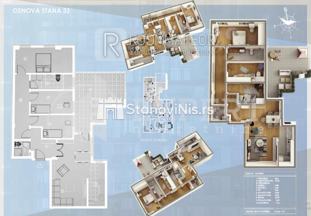 Slika 1 - Stan u zgradi, novogradnja, etažno grejanje, oglas ID p-09774