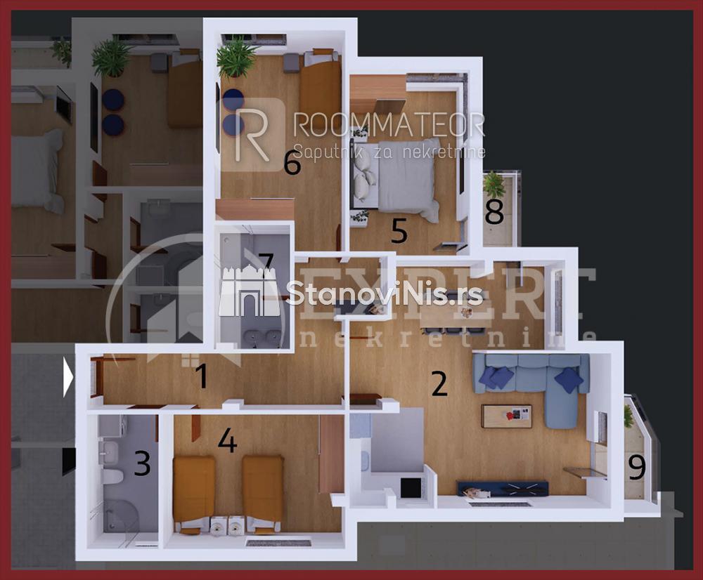 Glavna slika -Stan u zgradi, novogradnja, uknjižen, centralno grejanje, oglas ID p-08752