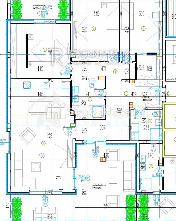 Glavna slika -Stan u zgradi, novogradnja, uknjižen, etažno grejanje, oglas ID p-08402