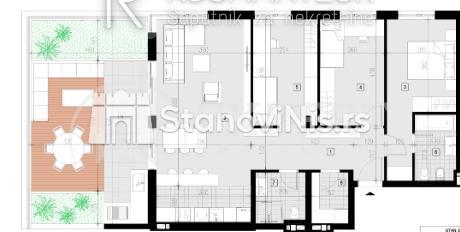 Slika 1 - Stan u zgradi, novogradnja, etažno grejanje, oglas ID p-08447