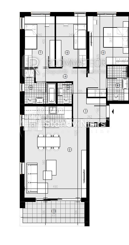 Slika 1 - Stan u zgradi, novogradnja, etažno grejanje, oglas ID p-08430