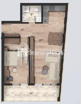 Slika 1 - Stan u zgradi, novogradnja, etažno grejanje, oglas ID p-07922