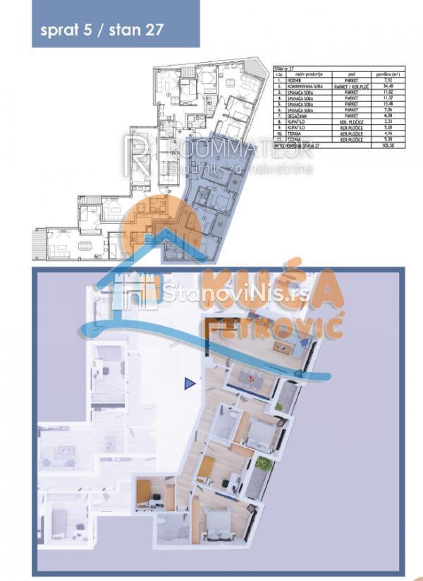 Glavna slika -Stan u zgradi, novogradnja, etažno grejanje, oglas ID p-09736