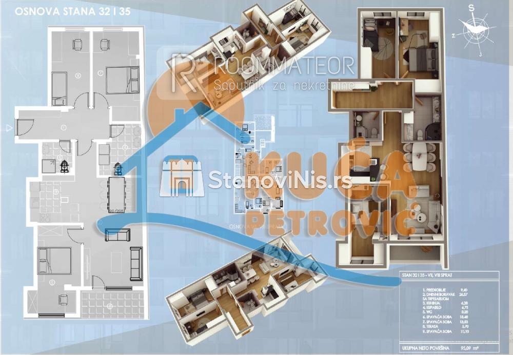 Slika 1 - Stan u zgradi, novogradnja, etažno grejanje, oglas ID p-09765