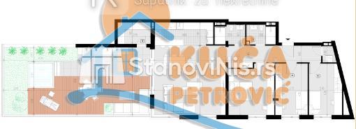 Slika 1 - Stan u zgradi, novogradnja, etažno grejanje, oglas ID p-08448