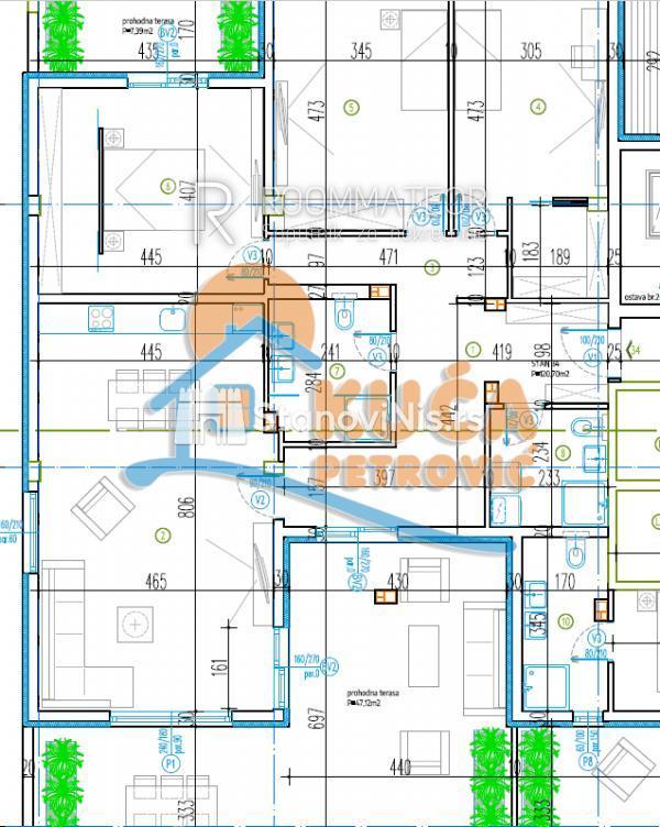 Glavna slika -Stan u zgradi, novogradnja, uknjižen, etažno grejanje, oglas ID p-08402