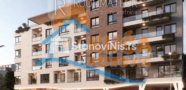 Slika 2 - Stan u zgradi, novogradnja, uknjižen, etažno grejanje, oglas ID p-08402