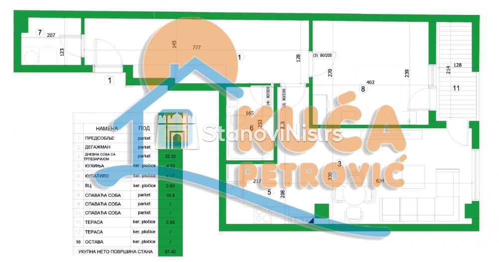 Slika 4 - Stan u zgradi, novogradnja, etažno grejanje, oglas ID p-05725