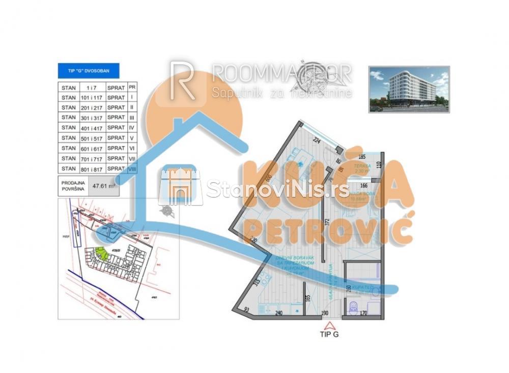 Slika 1 - Stan u zgradi, novogradnja, centralno grejanje, oglas ID p-010668