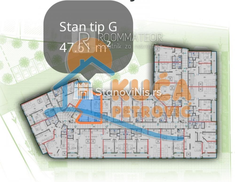 Slika 3 - Stan u zgradi, novogradnja, centralno grejanje, oglas ID p-010668