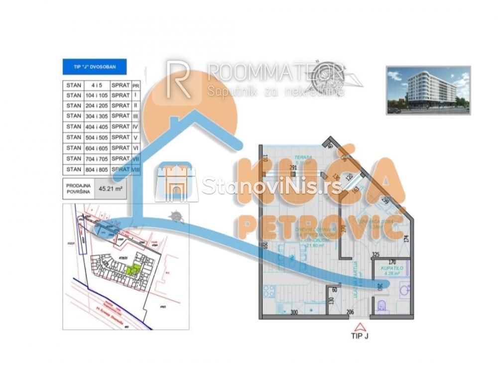 Slika 1 - Stan u zgradi, novogradnja, centralno grejanje, oglas ID p-010670
