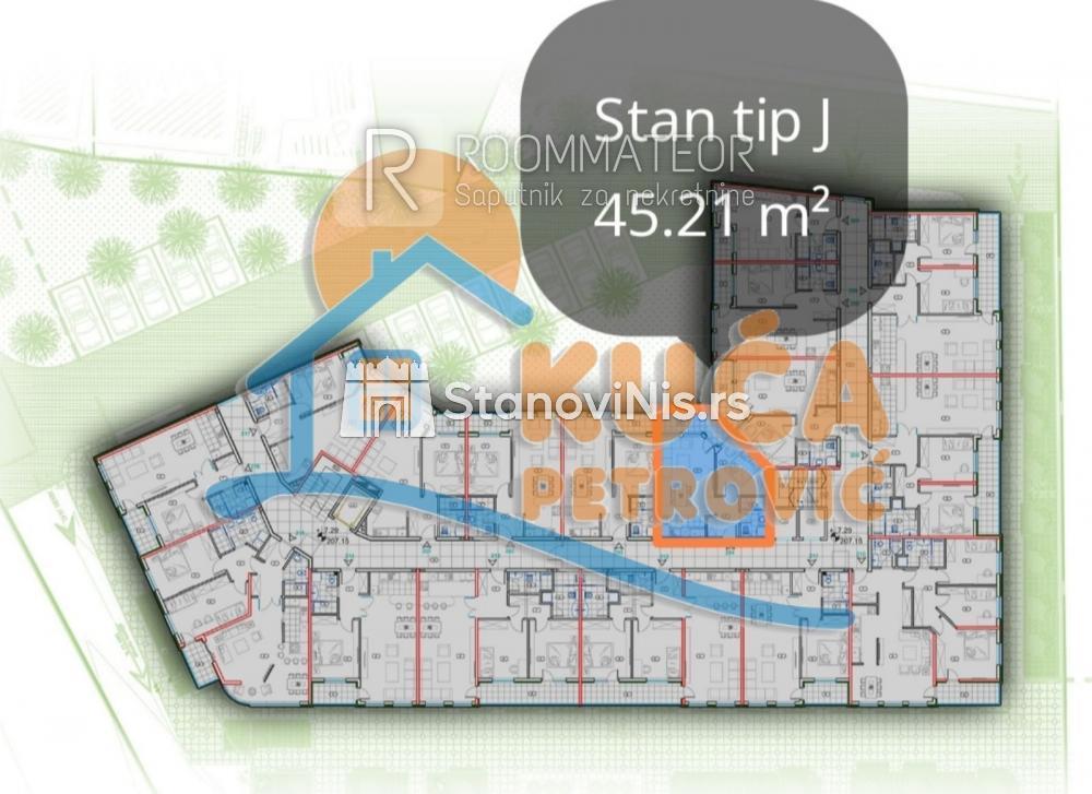 Slika 2 - Stan u zgradi, novogradnja, centralno grejanje, oglas ID p-010670