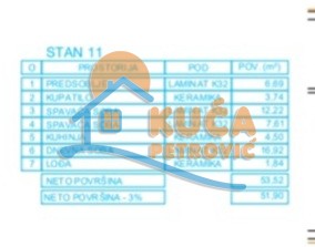 Slika 8 - Stan u zgradi, novogradnja, uknjižen, grejanje na struju, oglas ID p-012617
