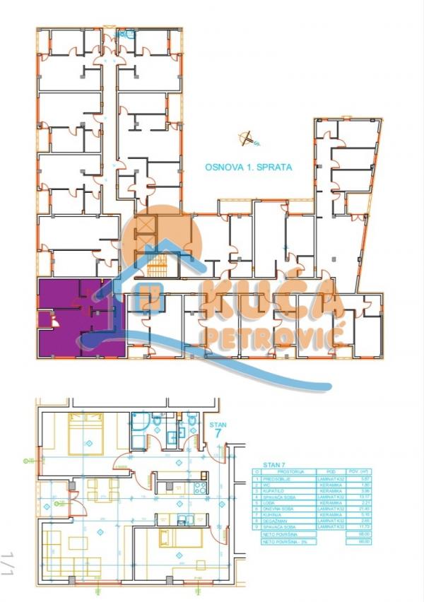 Slika 6 - Stan u zgradi, novogradnja, uknjižen, grejanje na struju, oglas ID p-012616