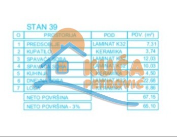 Slika 8 - Stan u zgradi, novogradnja, uknjižen, grejanje na struju, oglas ID p-012627