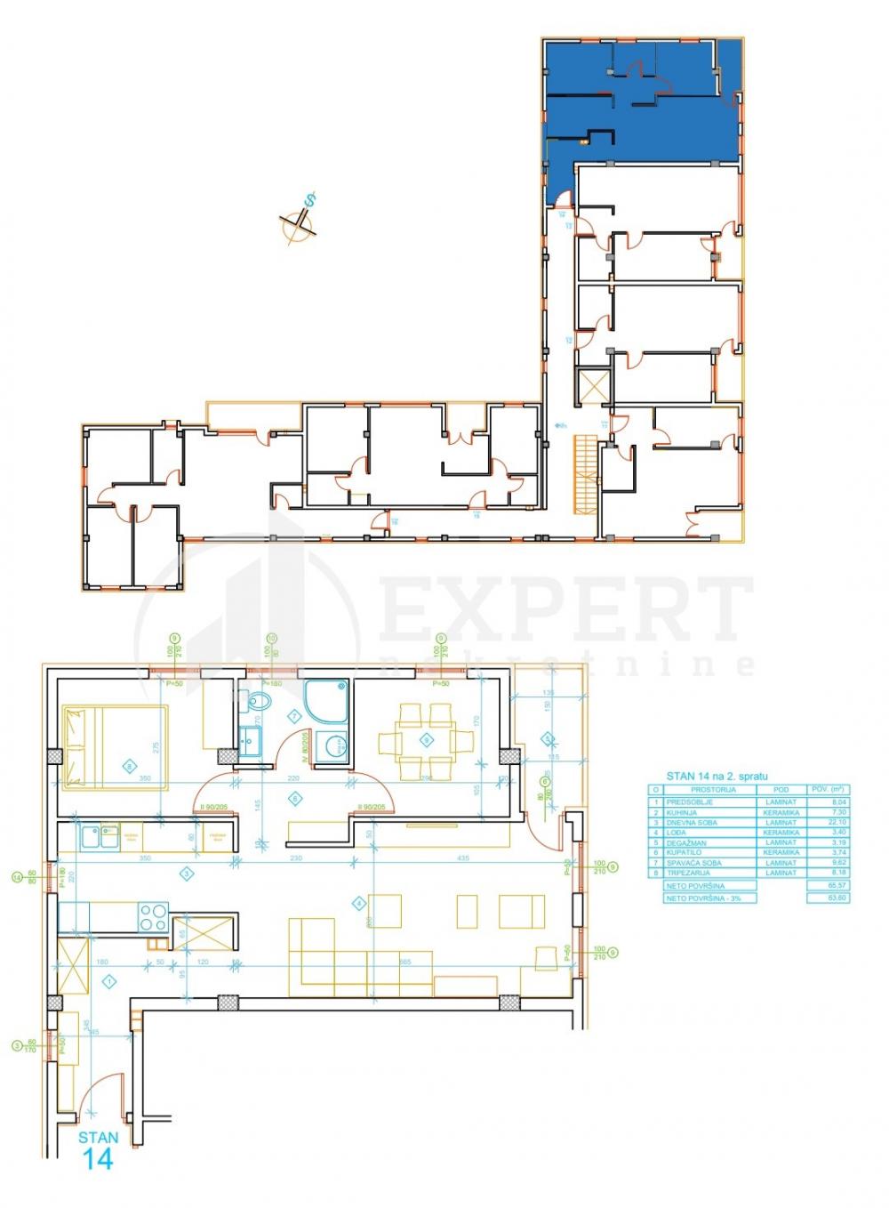 Slika 6 - Stan u zgradi, novogradnja, uknjižen, grejanje na struju, oglas ID p-012613