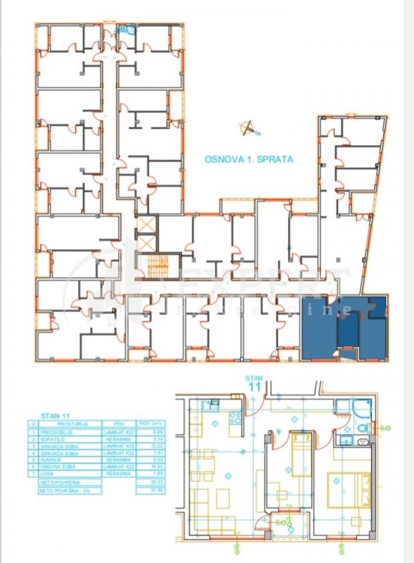 Slika 6 - Stan u zgradi, novogradnja, uknjižen, grejanje na struju, oglas ID p-012617