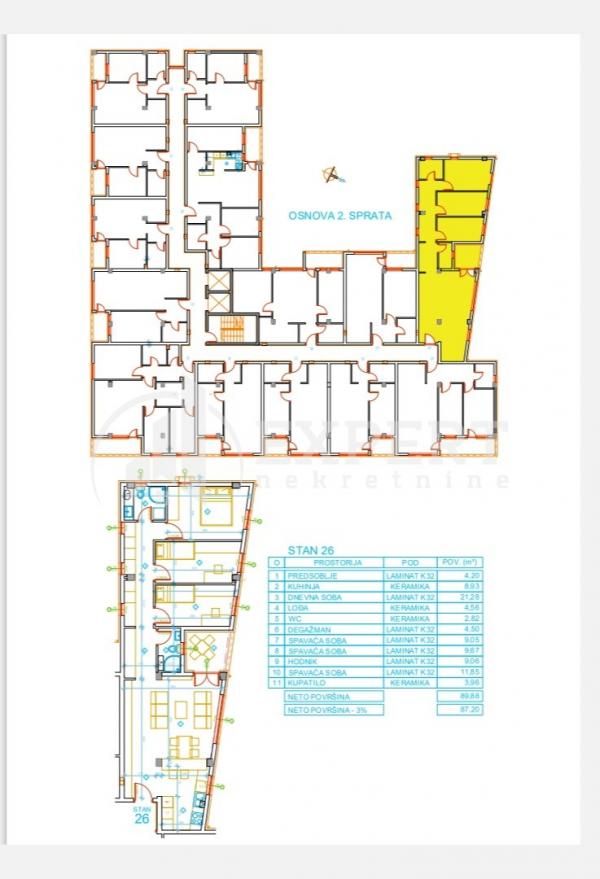 Slika 6 - Stan u zgradi, novogradnja, uknjižen, grejanje na struju, oglas ID p-012618