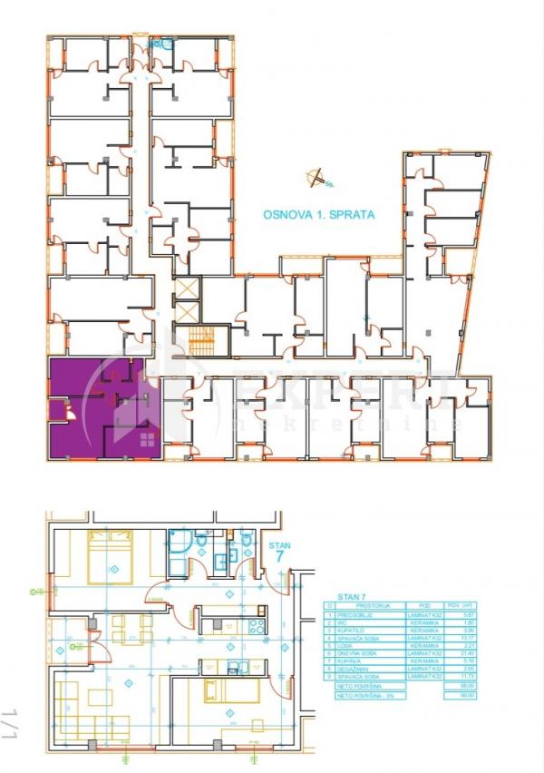 Slika 6 - Stan u zgradi, novogradnja, uknjižen, grejanje na struju, oglas ID p-012616