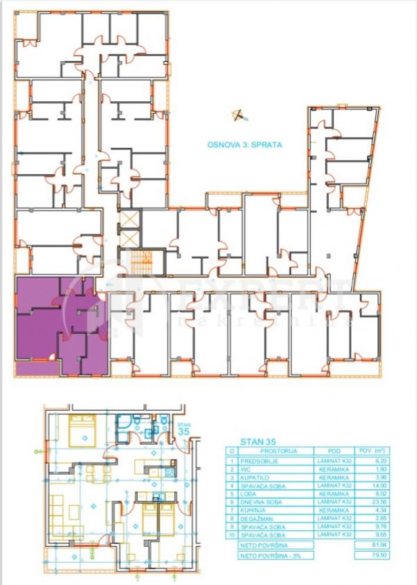 Slika 6 - Stan u zgradi, novogradnja, uknjižen, grejanje na struju, oglas ID p-012621