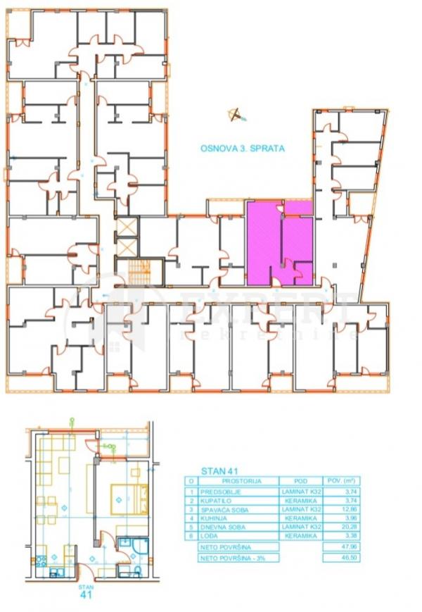 Slika 6 - Stan u zgradi, novogradnja, uknjižen, grejanje na struju, oglas ID p-012623