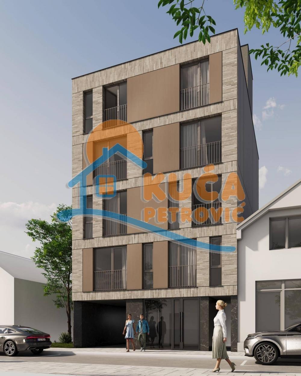 Glavna slika -Stan u zgradi, novogradnja, uknjižen, etažno grejanje, oglas ID p-012811