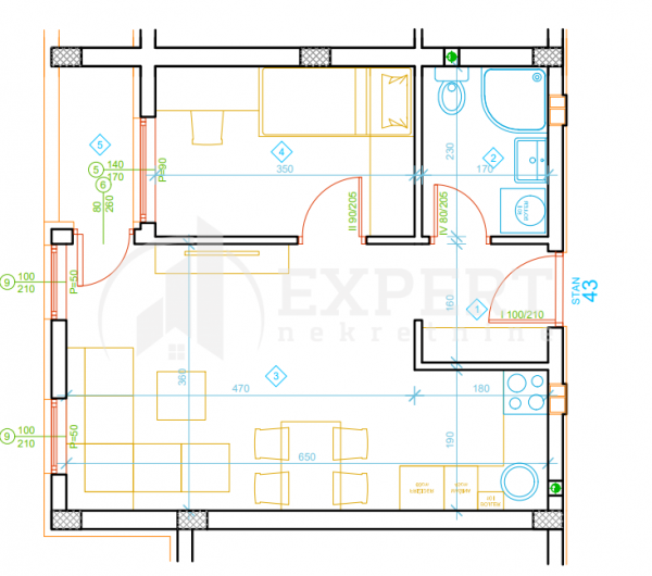 Slika 6 - Stan u zgradi, novogradnja, etažno grejanje, oglas ID p-012998