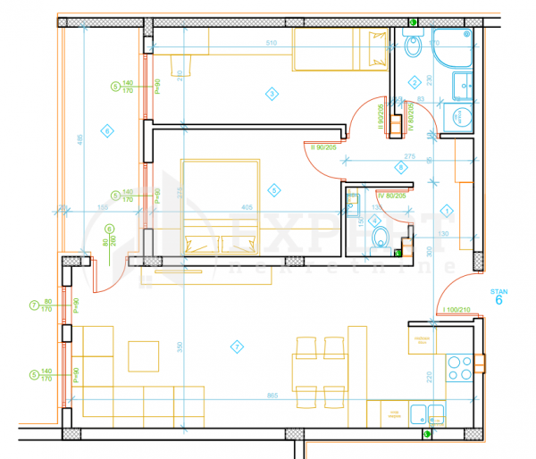 Slika 6 - Stan u zgradi, novogradnja, etažno grejanje, oglas ID p-012995