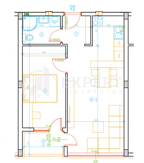 Slika 6 - Stan u zgradi, novogradnja, etažno grejanje, oglas ID p-012996