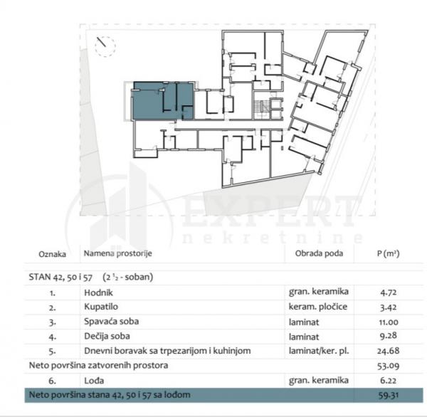 Slika 3 - Stan u zgradi, novogradnja, uknjižen, centralno grejanje, oglas ID p-012984