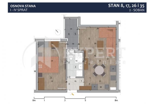 Slika 3 - Stan u zgradi, novogradnja, uknjižen, centralno grejanje, oglas ID p-012975