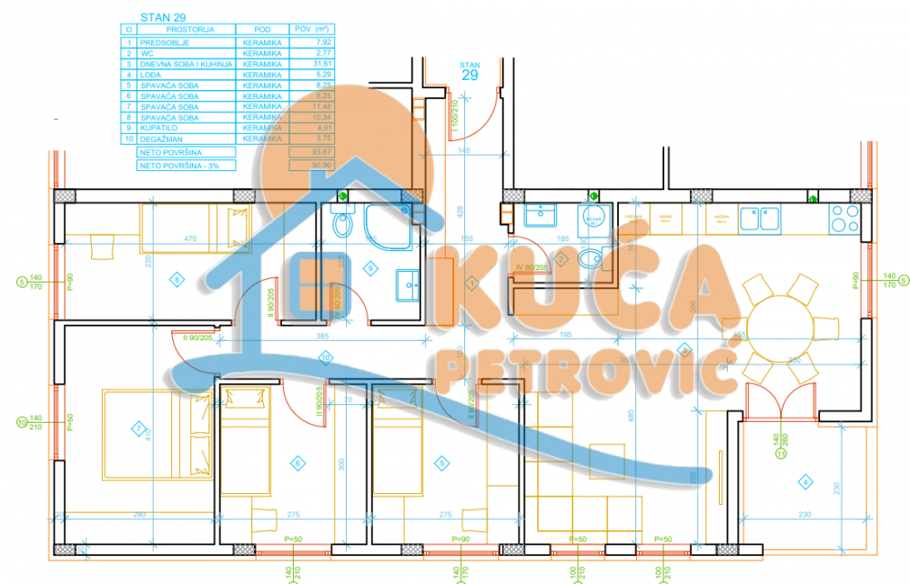 Slika 6 - Stan u zgradi, novogradnja, etažno grejanje, oglas ID p-012997