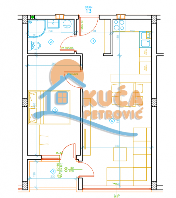 Slika 6 - Stan u zgradi, novogradnja, etažno grejanje, oglas ID p-012996