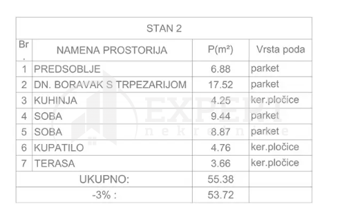 Slika 4 - Stan u zgradi, novogradnja, etažno grejanje, oglas ID p-013188