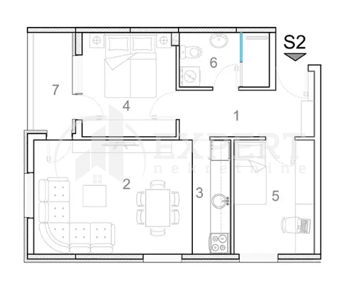 Slika 5 - Stan u zgradi, novogradnja, etažno grejanje, oglas ID p-013188
