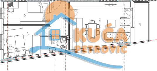 Slika 1 - Stan u zgradi, novogradnja, etažno grejanje, oglas ID p-013176