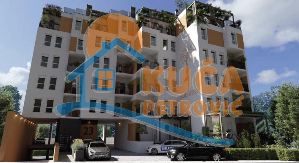 Slika 1 - Stan u zgradi, novogradnja, uknjižen, etažno grejanje, oglas ID p-013528