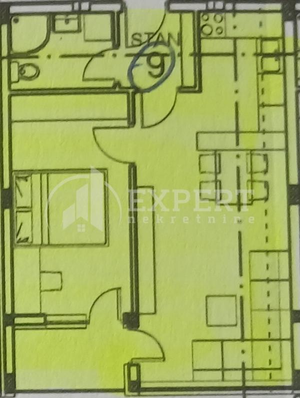 Slika 4 - Stan u zgradi, novogradnja, etažno grejanje, oglas ID p-013610