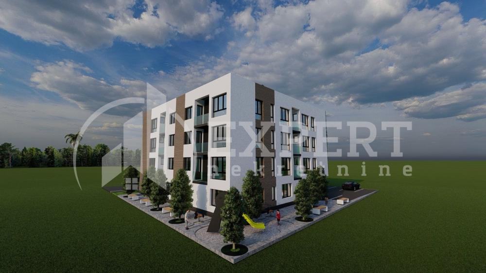 Slika 1 - Stan u zgradi, novogradnja, uknjižen, grejanje na struju, oglas ID p-013823