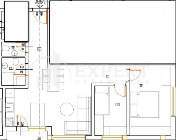 Slika 3 - Stan u zgradi, novogradnja, grejanje na struju, oglas ID p-013813