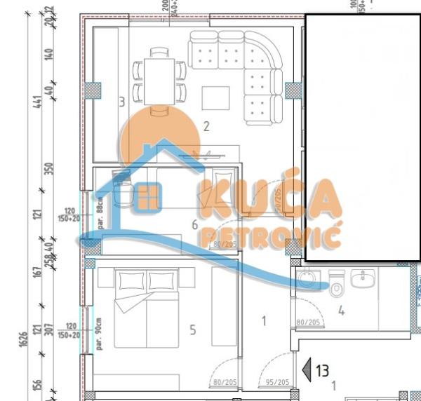 Slika 6 - Stan u zgradi, novogradnja, grejanje na struju, oglas ID p-014289