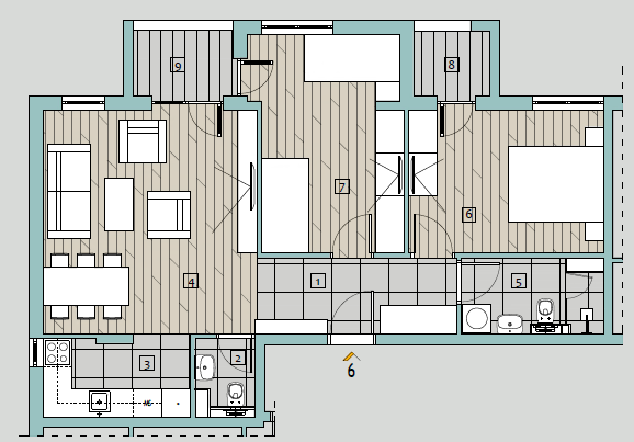 Slika 0 - Kvalitetan nov trosoban stan sa PDV-om u centru ID#6703