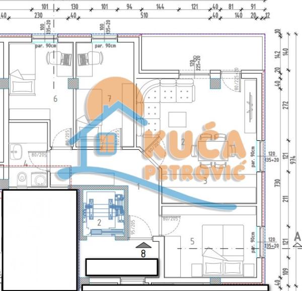 Slika 3 - Stan u zgradi, novogradnja, uknjižen, grejanje na struju, oglas ID p-014312