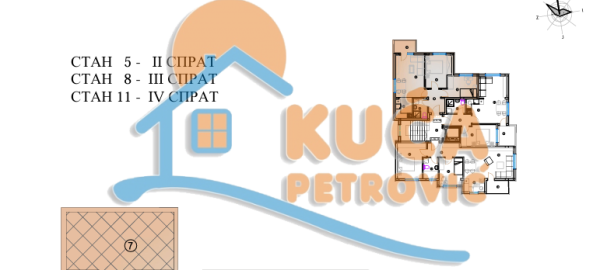 Slika 4 - Stan u zgradi, novogradnja, uknjižen, grejanje na struju, oglas ID p-014301