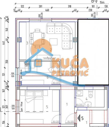 Slika 2 - Stan u zgradi, novogradnja, grejanje na struju, oglas ID p-014284