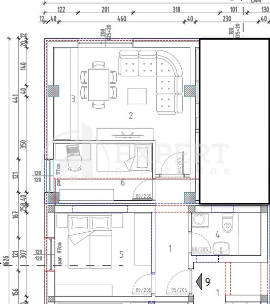 Slika 3 - Stan u zgradi, novogradnja, uknjižen, grejanje na struju, oglas ID p-014326