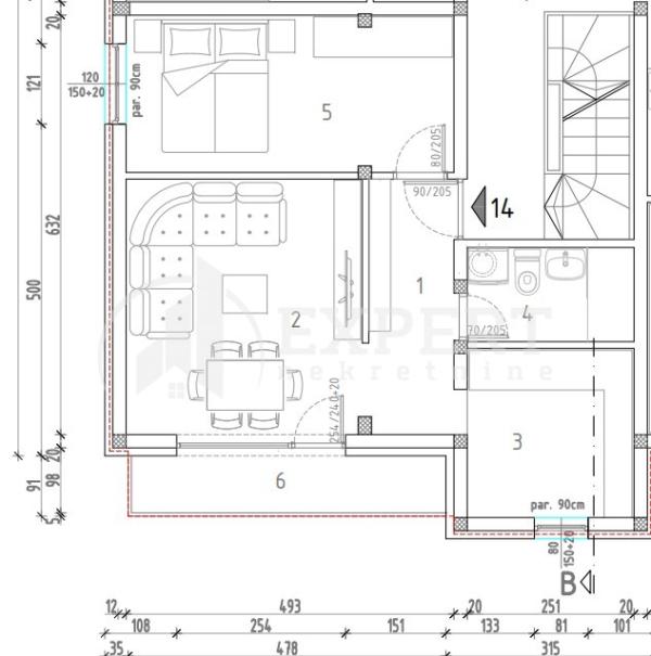Slika 6 - Stan u zgradi, novogradnja, grejanje na struju, oglas ID p-014290