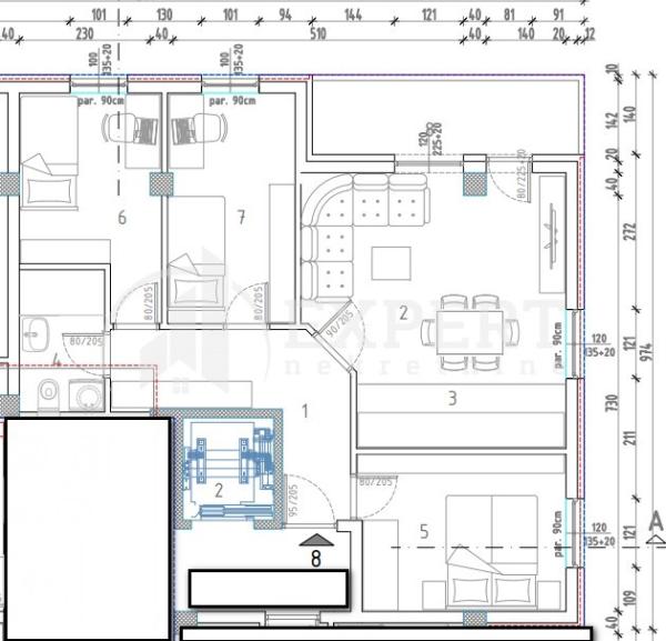 Slika 3 - Stan u zgradi, novogradnja, uknjižen, grejanje na struju, oglas ID p-014312